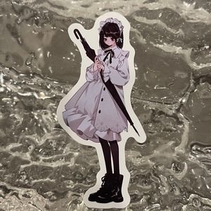 5/$10 Waterproof Vinyl Sticker Anime Girl Maid Uniform
